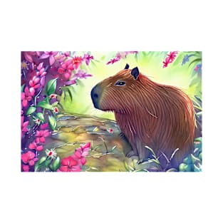 Capybara watercolor T-Shirt