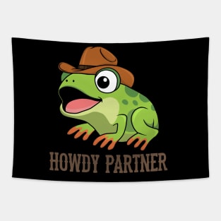 Frog - Howdy Partner Tapestry