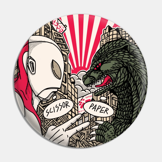 godzilla vs ultraman Pin by sober artwerk