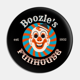 Boozle's Funhouse Clown Carnival Print Pin