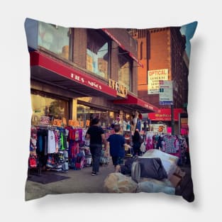 Third Avenue East Harlem Manhattan NYC Pillow