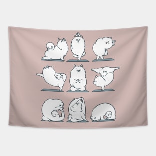 Samoyed Yoga Tapestry