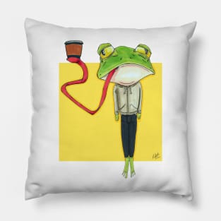 Tired Frog Pillow