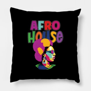 Afro House Music All Night Long Pillow