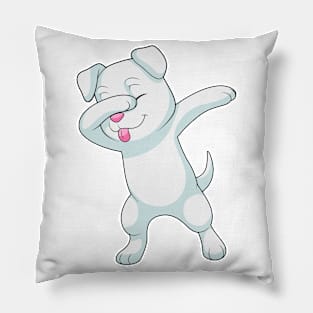 Dog at Hip Hop Dance Dab Pillow