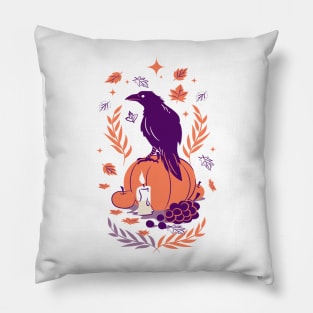 Mystical Raven Pillow