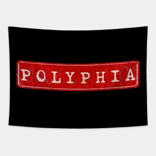 vintage retro plate Polyphia Tapestry