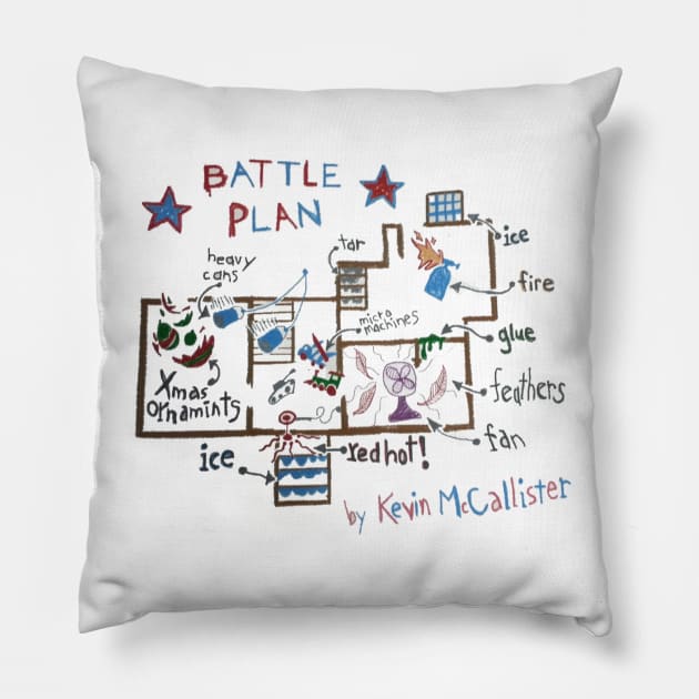 Battle Plan by Kevin McCallister Pillow by GSpark