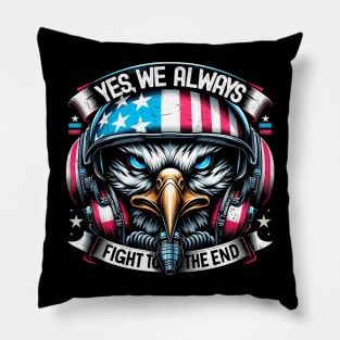 American Service Members Tribute: Military, Police, & Patriot Symbols Pillow