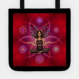 Cute yoga inspiration Tote