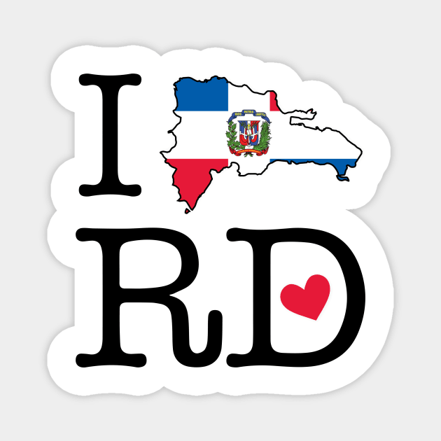 I LOVE RD (Dominican Republic) Magnet by bypicotico