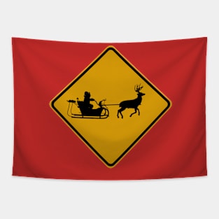 Santa Crossing Tapestry