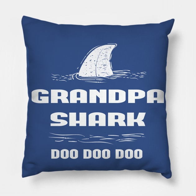 Grandpa Shark Doo Doo Doo Shirt, Shark Birthday Party, Grandpa Tshirt, Fathers Day Gift, Shark Family Shirts, Dad Shark Shirt, Easter Gifts Pillow by wiixyou