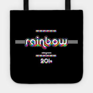 Rainbow 2010 ColorGroove Retro-Rainbow-Tube nostalgia (tf) Tote