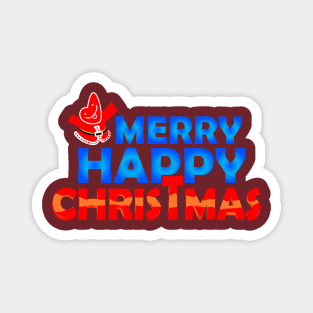 Merry happy christmas Magnet