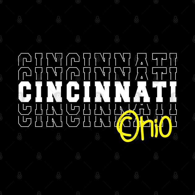 Cincinnati city Ohio Cincinnati OH by TeeLogic
