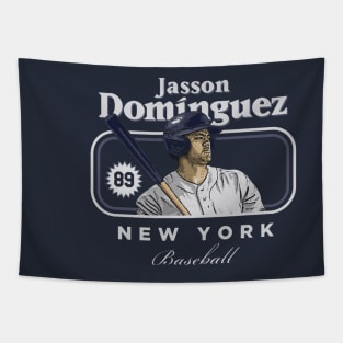 Jasson Dominguez New York Y Cover Tapestry