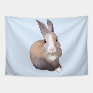 Brown Baby Rabbit _ Bunniesmee Tapestry