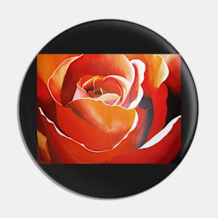 Orange Rose Pin