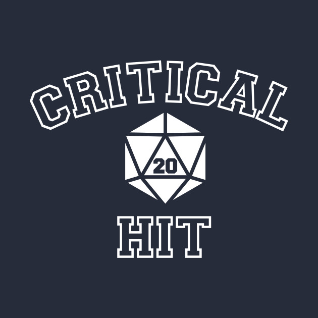 Critical Hit College Critical Hit T Shirt Teepublic
