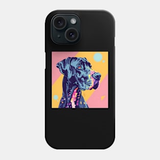 Great Dane in 80's Phone Case