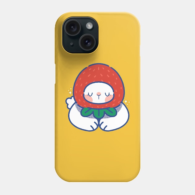 Strawberry Bunny Phone Case by LittleChings