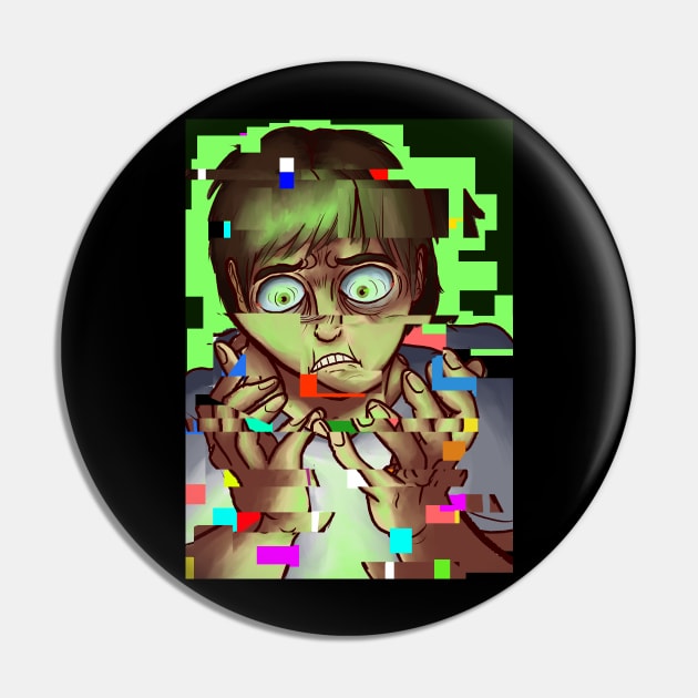 Glitched Out Pin by KloudKat