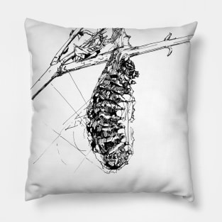 Caterpillar Art Pillow