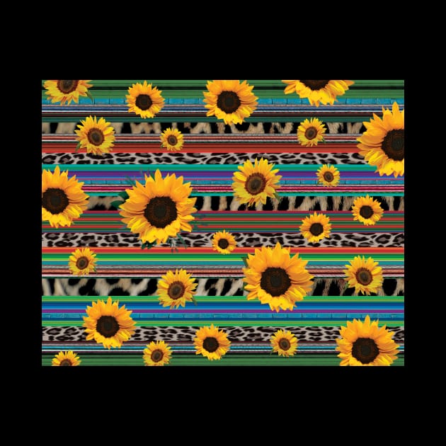 Serape Sunflower by DigitalCreativeArt