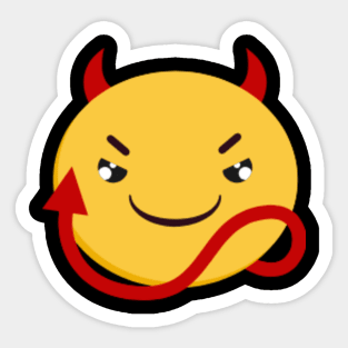 Devil Emoji Stickers for Sale