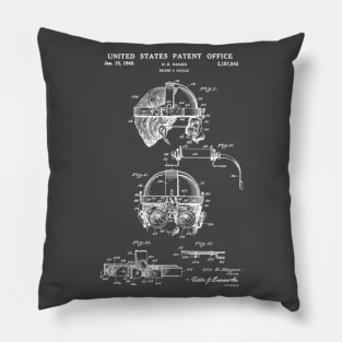 Welding Goggles Patent White Pillow