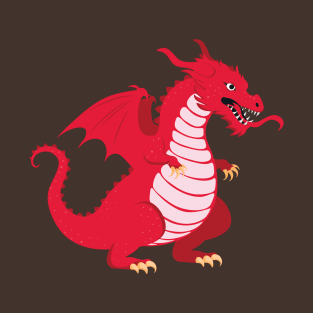 Cartoon red dragon T-Shirt