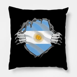 Proud Argentina Flag, Argentina gift heritage, Argentinian girl Boy Friend Pillow