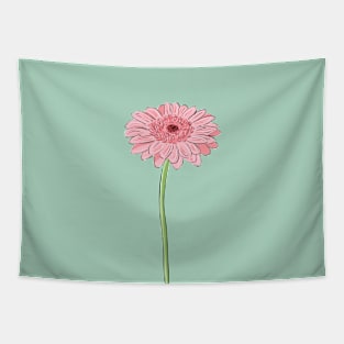 Pink Daisy Gerbera Tapestry