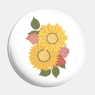 Sunflowers Pin