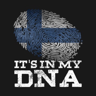 It's In My DNA Finnish Shirt Suomi Finland Flag Gifts Finn T-Shirt