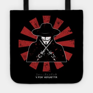 V For Vendetta Retro Japanese Tote