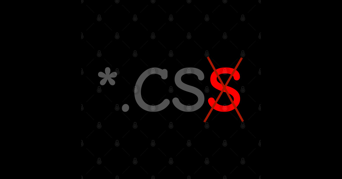 Know the difference: CS and CSS file - C Sharp - Sticker | TeePublic