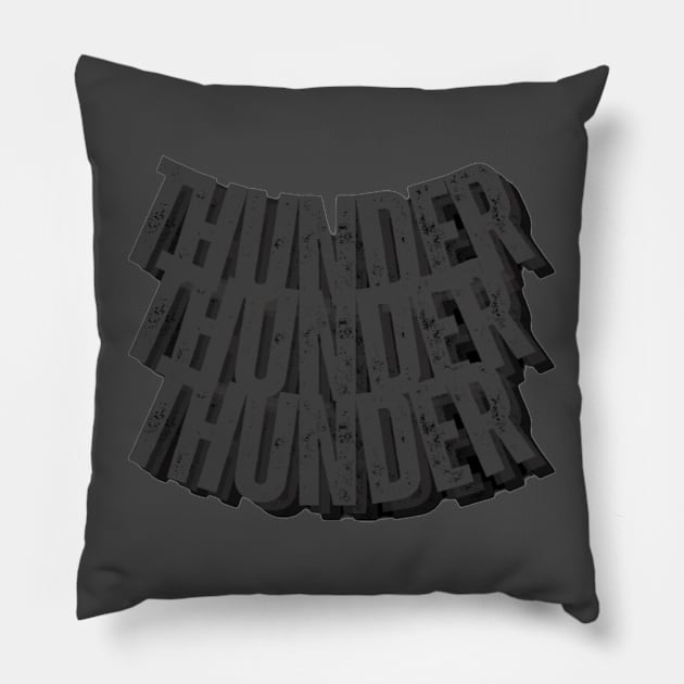 TRIPLE THUNDRE Pillow by Thunder