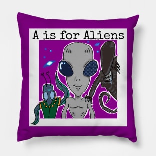 A is for Aliens Pillow