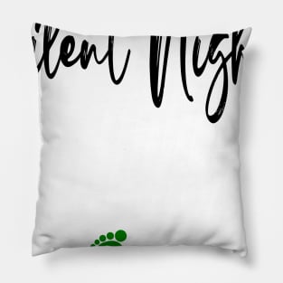 No more silent nights, baby annoucements, pregnancy announcement Pillow
