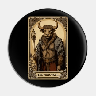 Minotaur Tarot Card Vintage Style Pin