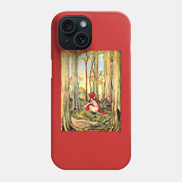 Red Riding Hood - Rie Cramer Phone Case by forgottenbeauty