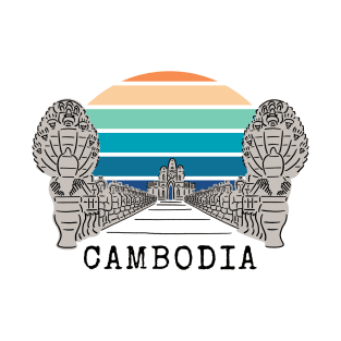 Angkor Thom Majesty: Cambodia's Ancient Wonder -- Vintage Edition V1 T-Shirt
