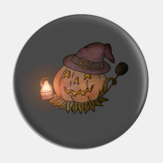 A Jack O' Lantern trick or treating Pin by TheOuterLinux