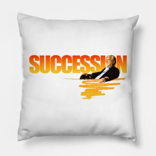 succession, tv series fan works graphic design by ironpalette Pillow