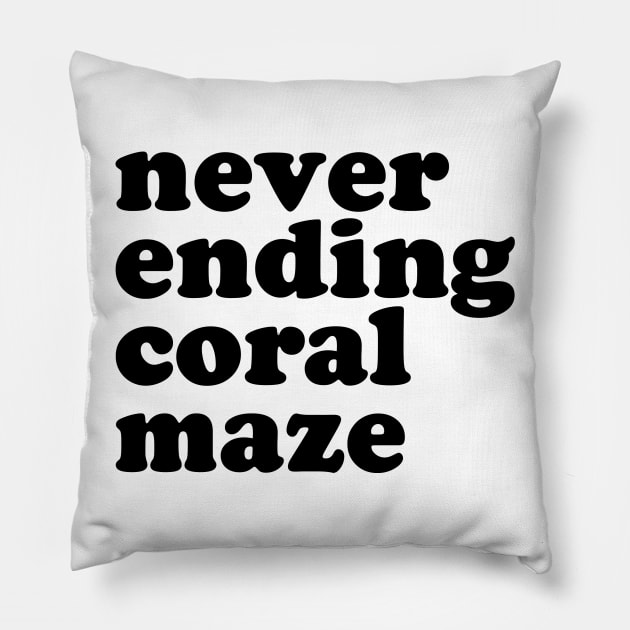 Never Ending Coral Maze Pillow by I_Heart_Tour1