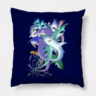 String of Sharks Pillow