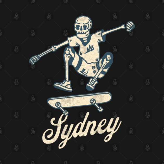 Sydney, Australia Bony Skaters Skateboarding Vacationing by Contentarama