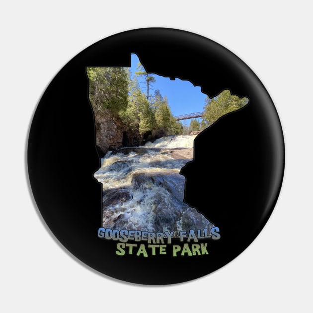 Minnesota State Outline (Gooseberry Falls State Park) Pin by gorff